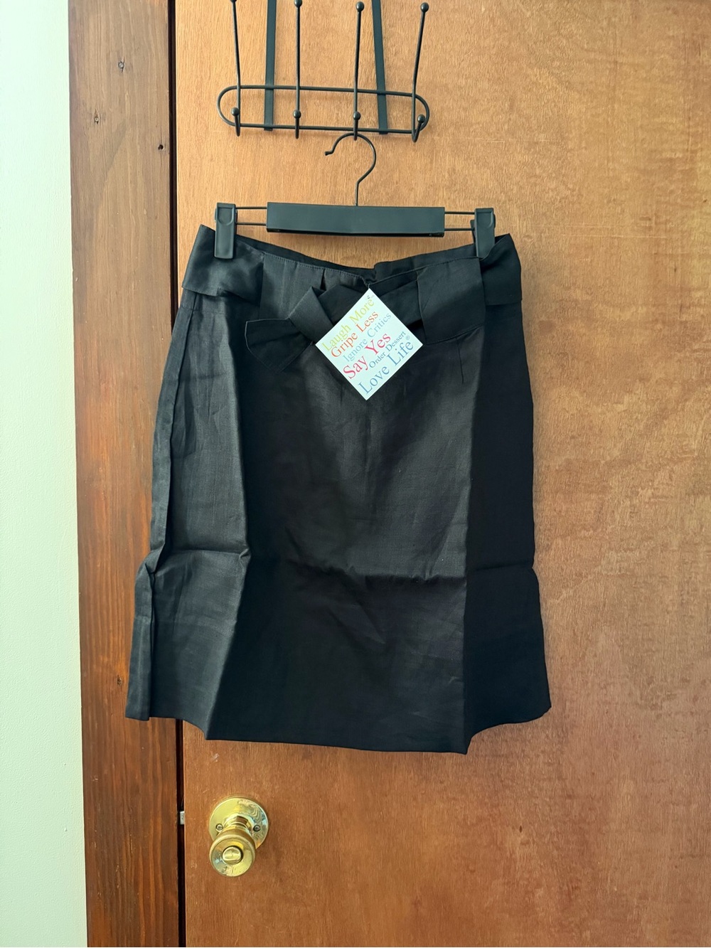 Gretchen Scott Designs Black Bow-Accent Pencil Skirt